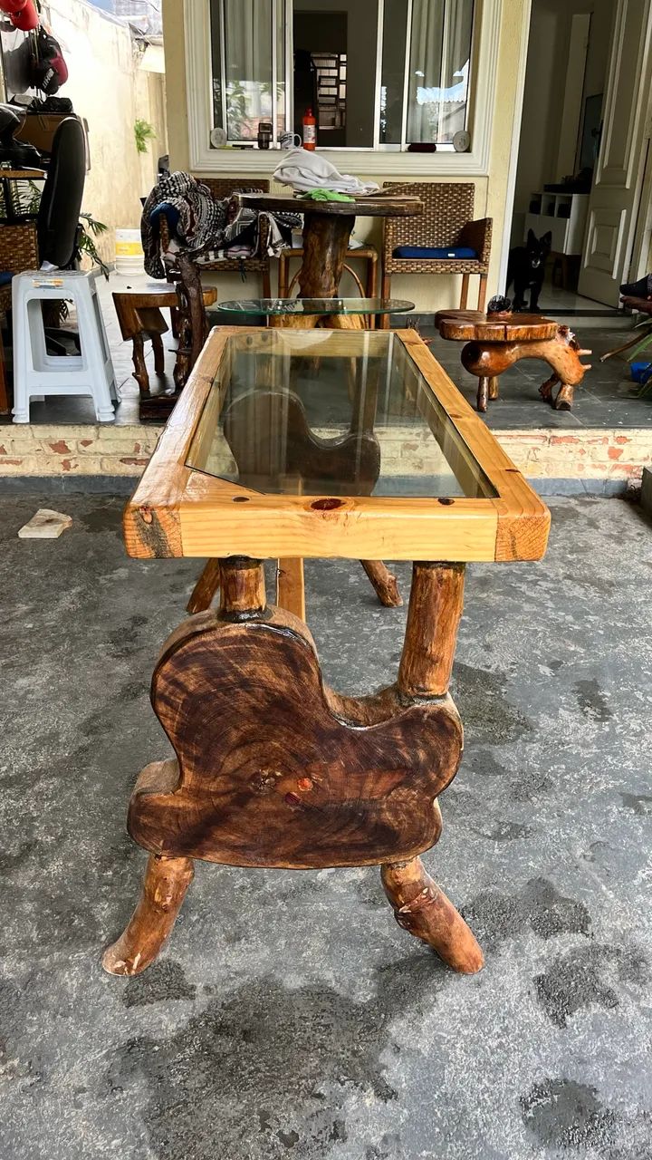 Mesa De Madeira Recuperada Rústica Artesanal - Foto 2