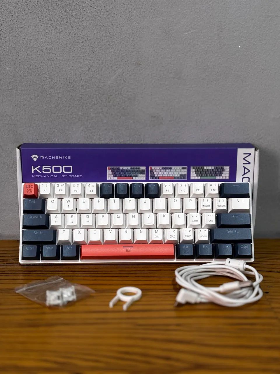Vendo teclado Machenike K500, o queridinho dos gamers e setup minimalista! - Foto 3