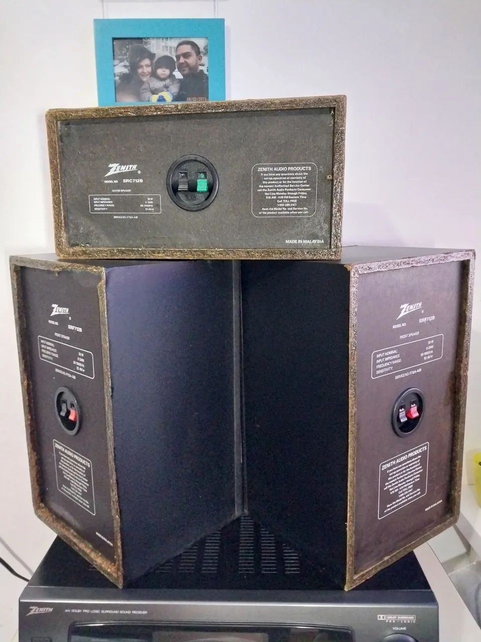 Jogo 3 caixas de som Zenith 30w 8OHM funcionando - Foto 3