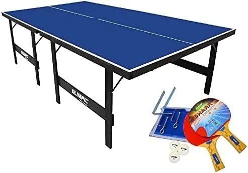 MESA DE PING PONG COM CAPA, RAQUETES, REDE E BOLAS