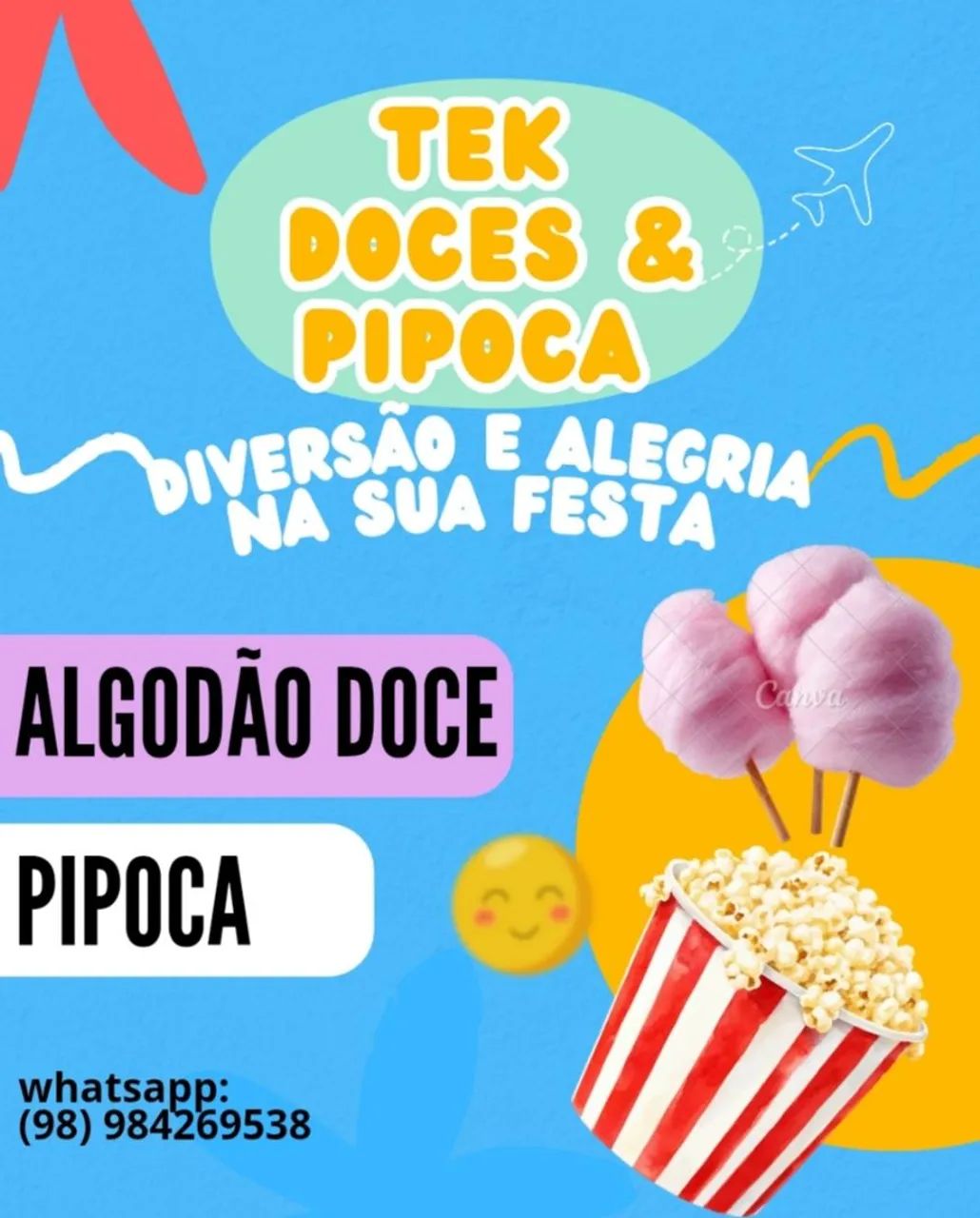 Algodão Doce e Pipoca