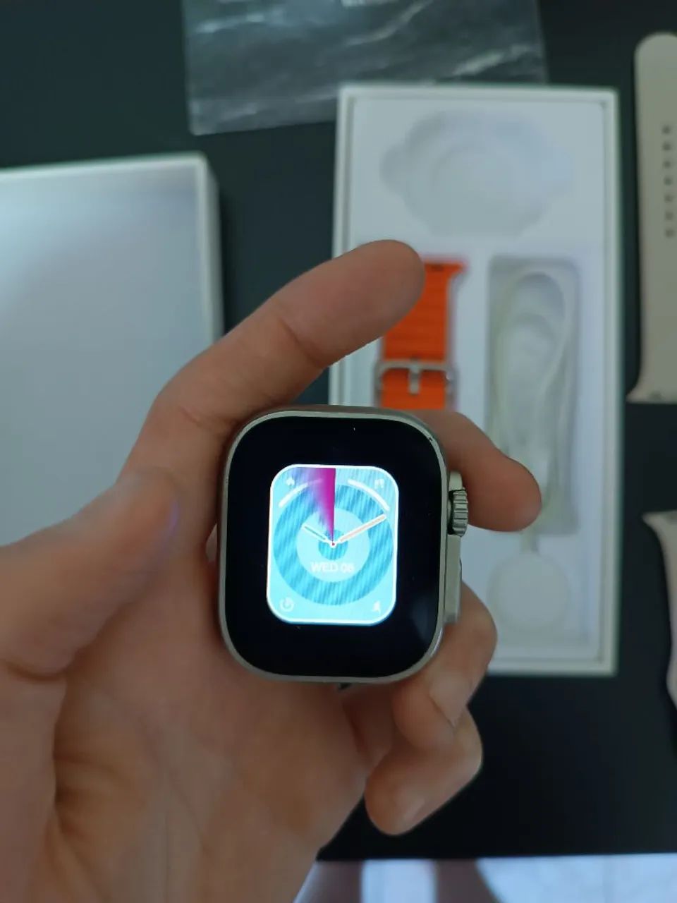 Vende-se smartwatch 9 ultra plus com cabo e acessórios  - Foto 4