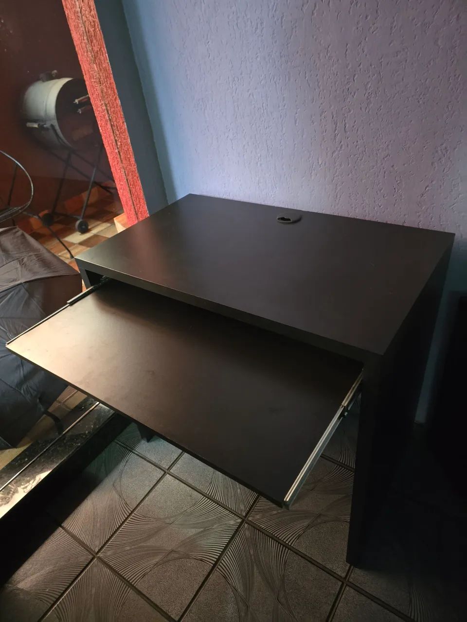 Mesa de escritório MDF Preta