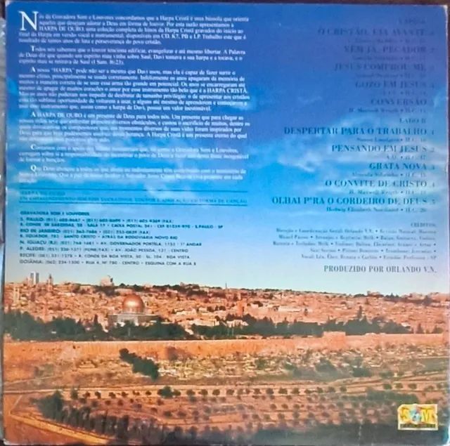 Lp Disco De Vinil Gospel Evangélico - Harpa De Ouro - Volume 3 - Foto 2