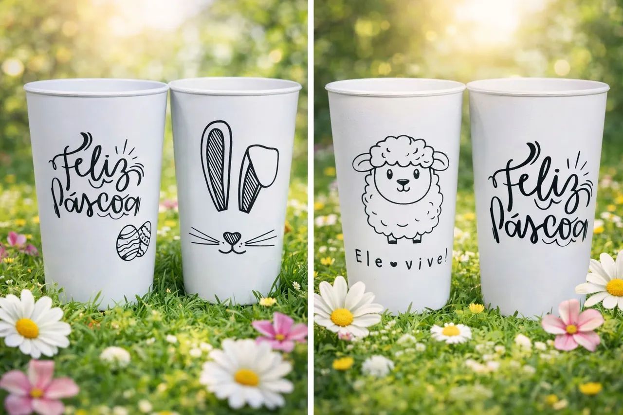 Copo de Páscoa Criativo  - Foto 4