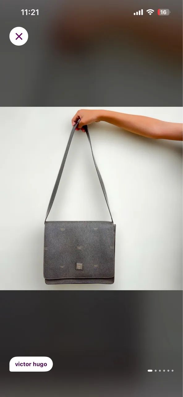 BOLSA ORIGINAL VICTOR HUGO MODELO CARTEIRO  - Foto 2