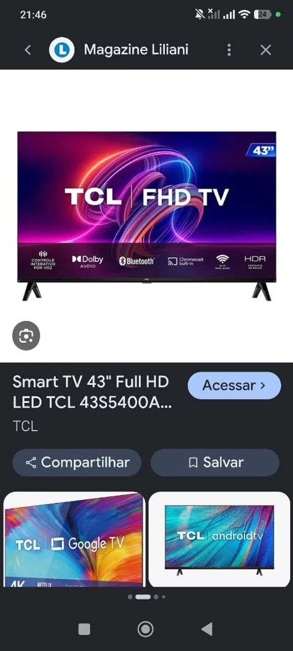 Vende se tv TCL semi nova  - Foto 5