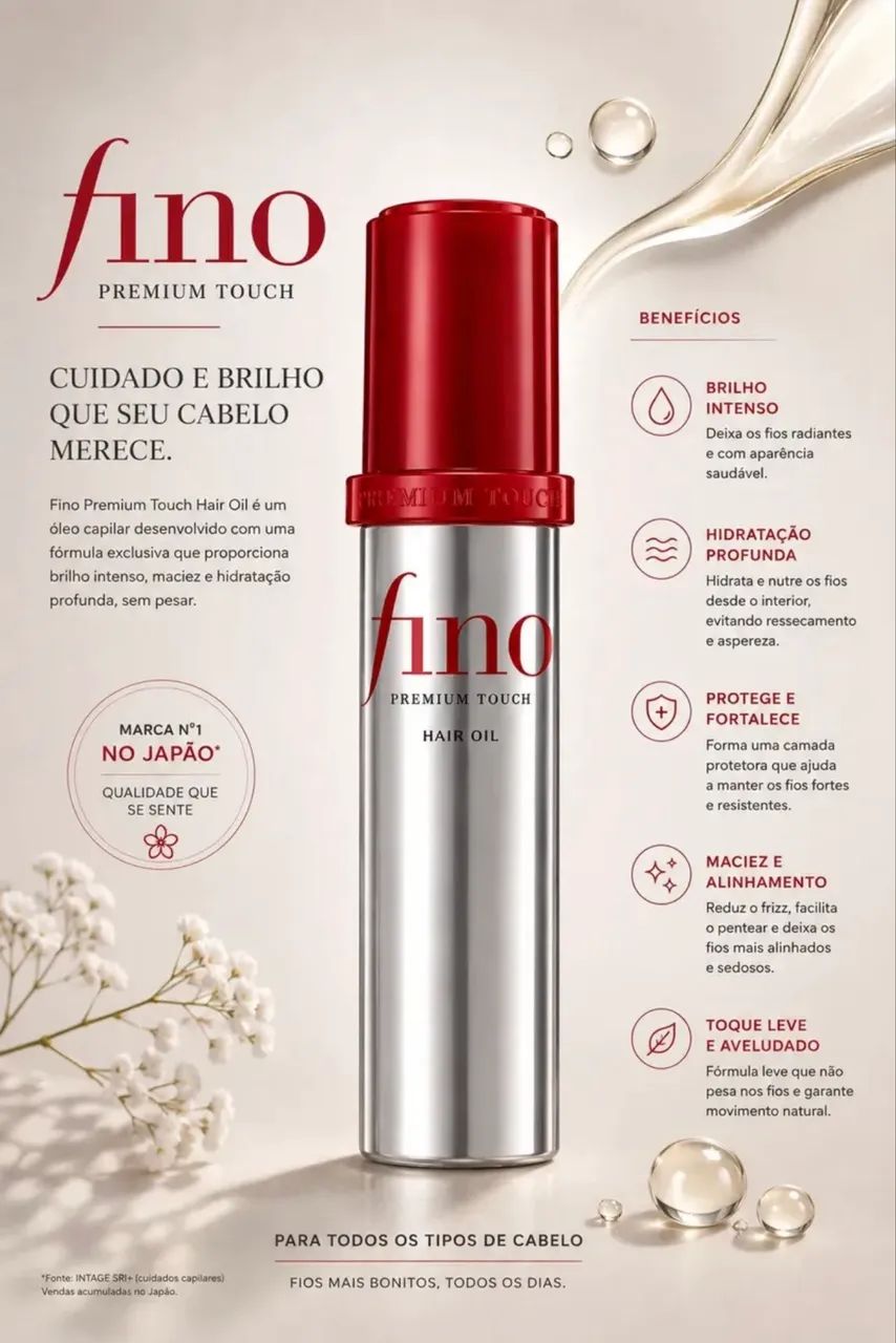Óleo capilar Fino Shiseido - Foto 2