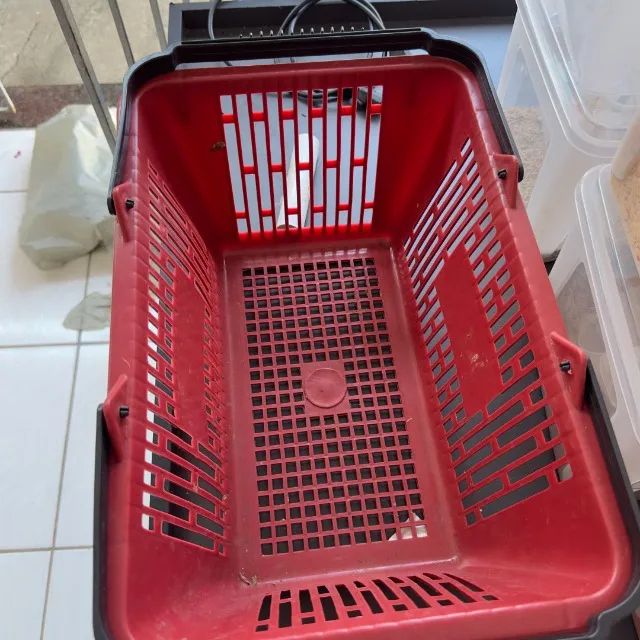  TENHO 20 CESTAS Cesta De Compras Mercado Ou Lojas Cestinha  - Foto 2