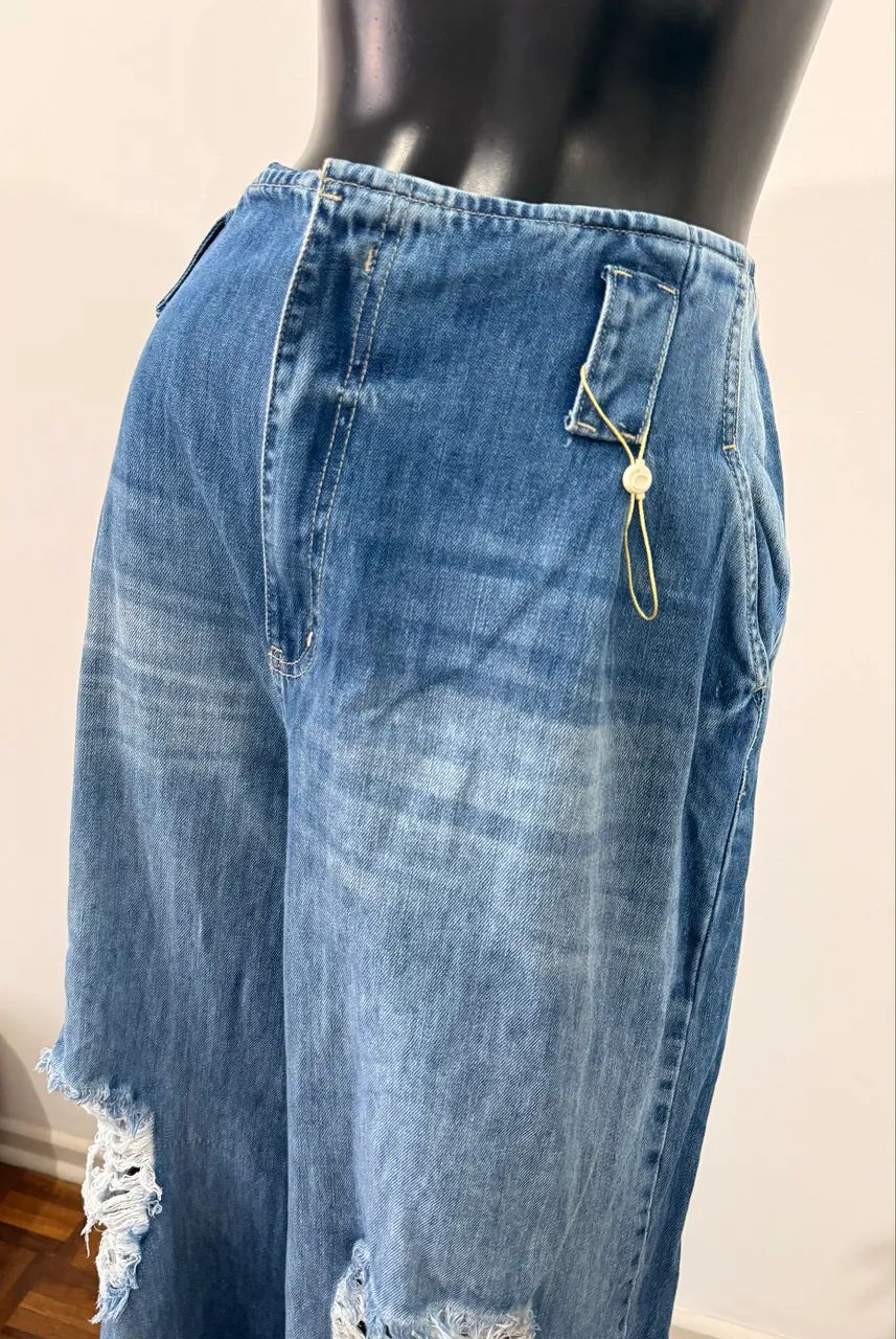 Calça pantalona 46 nunca usada pequiá  - Foto 2