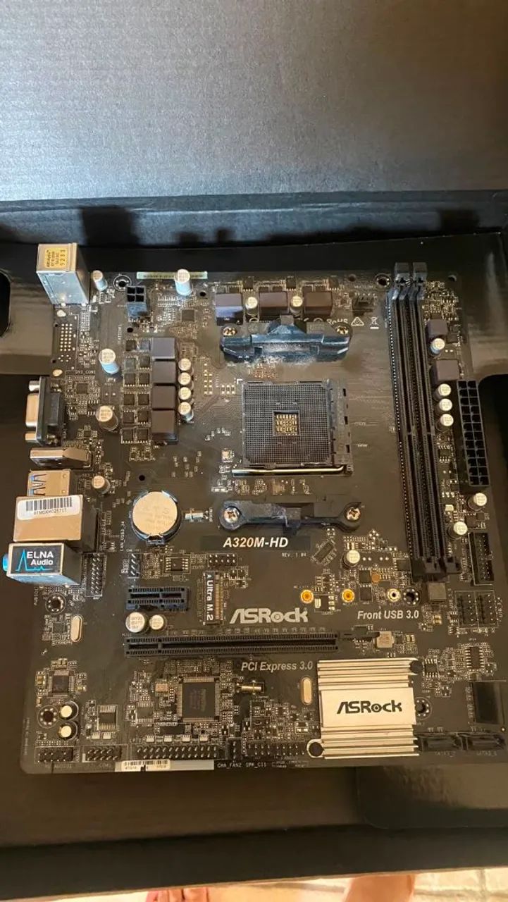 Placa mãe asrock A320M HD am4 - Foto 2