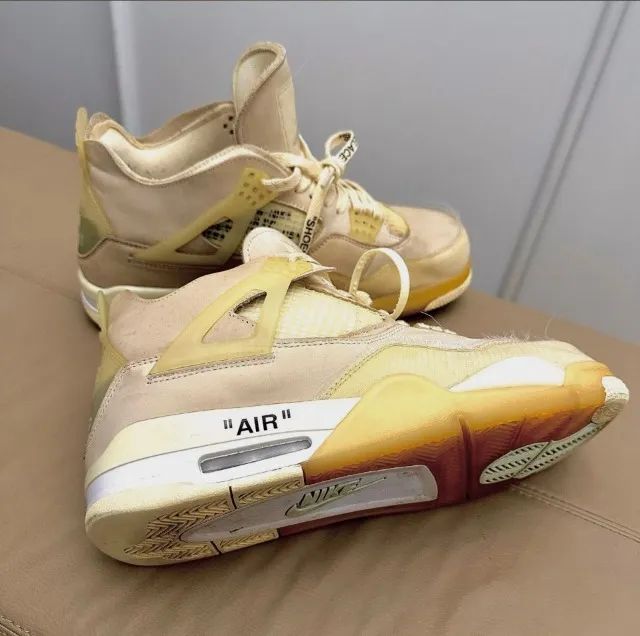 Air Jordan 4 Retro x Off-White "Sail" - Foto 2
