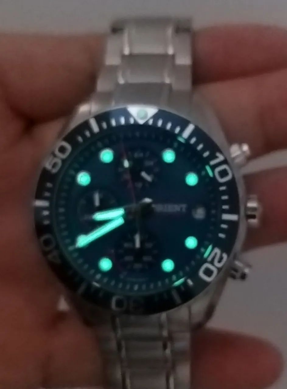 Relógio Orient Cronógrafo todo original - Foto 3