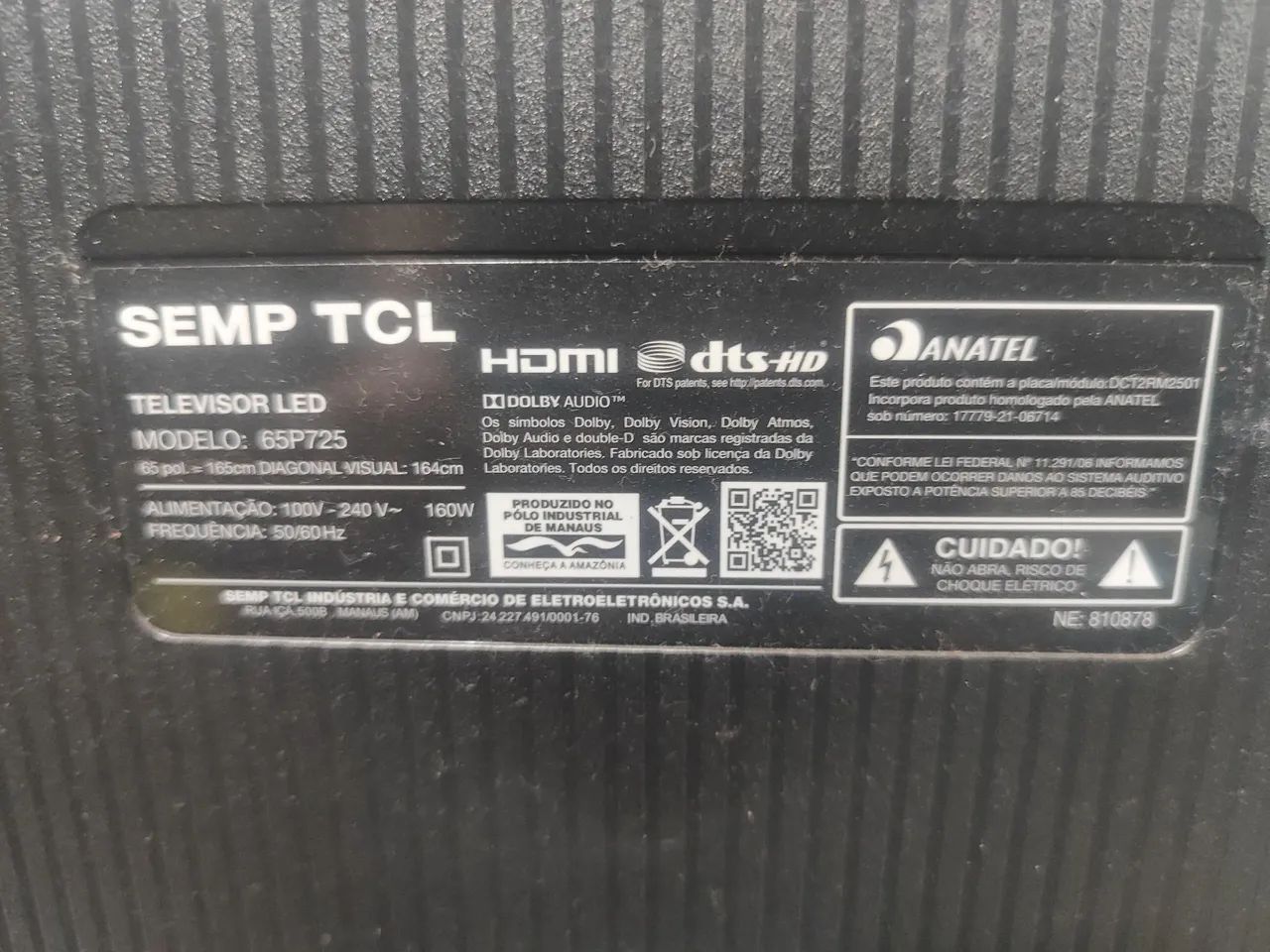 TV TCL 65 POLEGADAS LED COM DEFEITO  - Foto 4