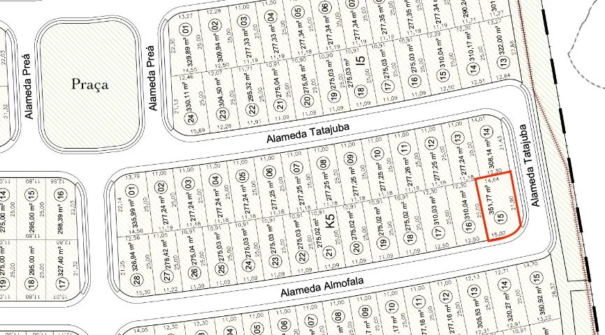Lote Esquina - Terras 5 - 351m² - Cidade Alpha - Próximo a praça - Foto 2