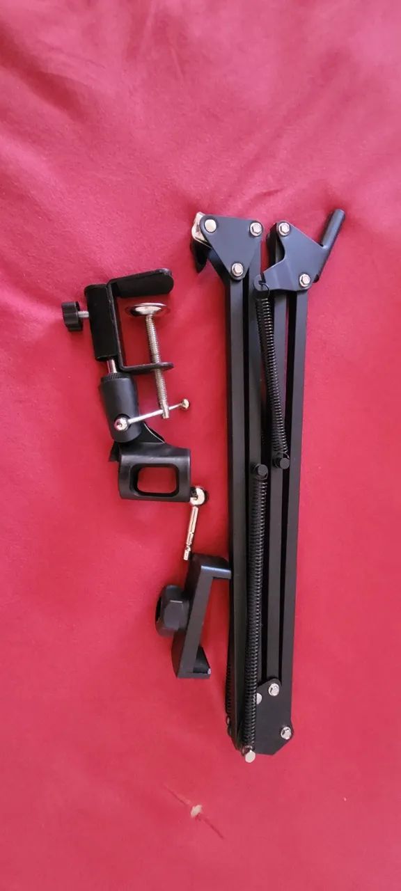 Braço Articulado Suporte De Mesa Para Microfone e celular Profissional  - Foto 3