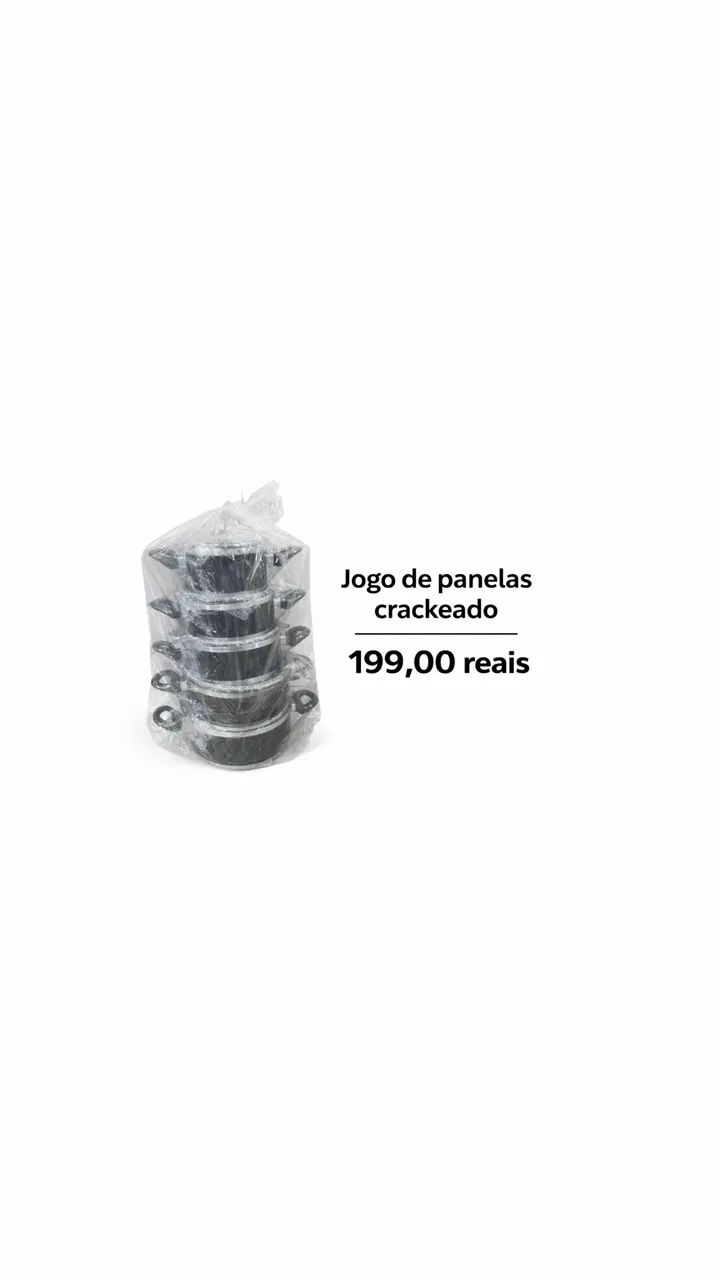 Jogo de panelas crackeado 
