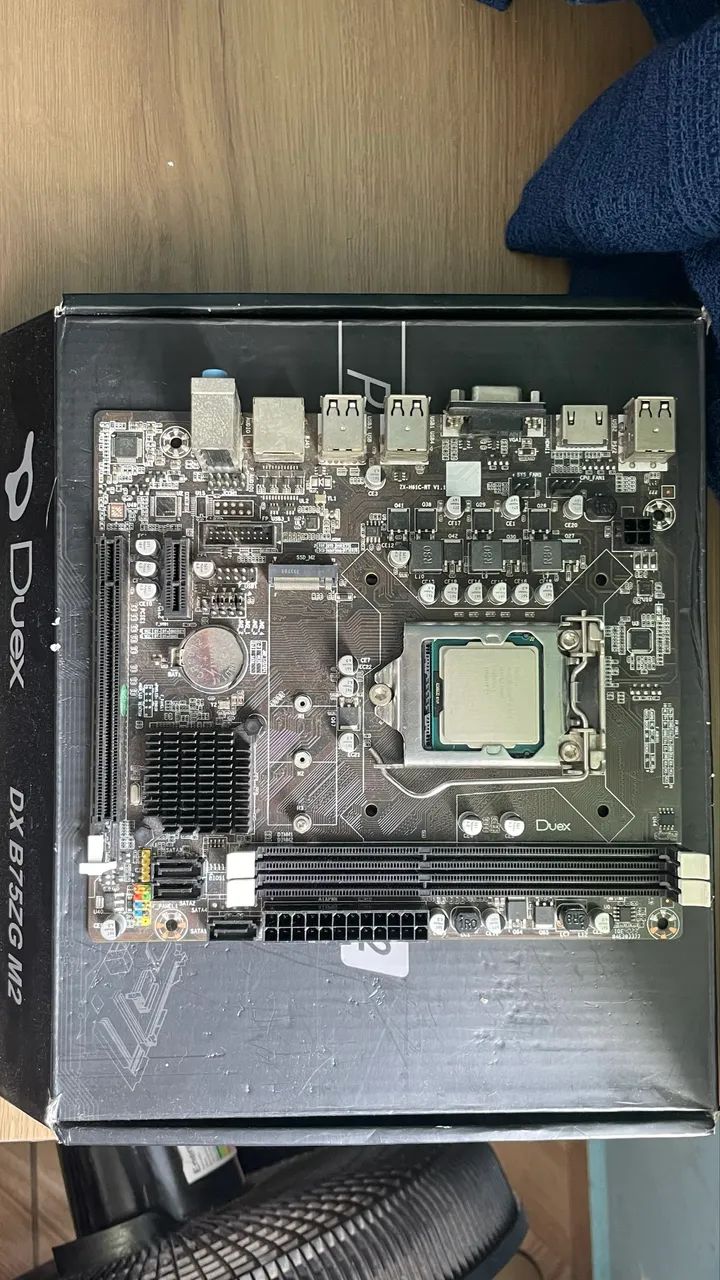 Kit Placa-Mãe + Processador + RAM - Usado  - Foto 3