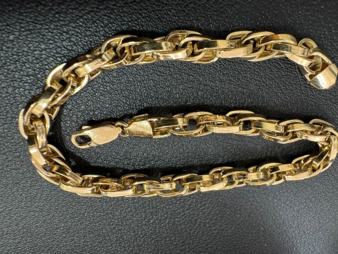 Pulseira de ouro 13.89g 18k procedência garantia eterna