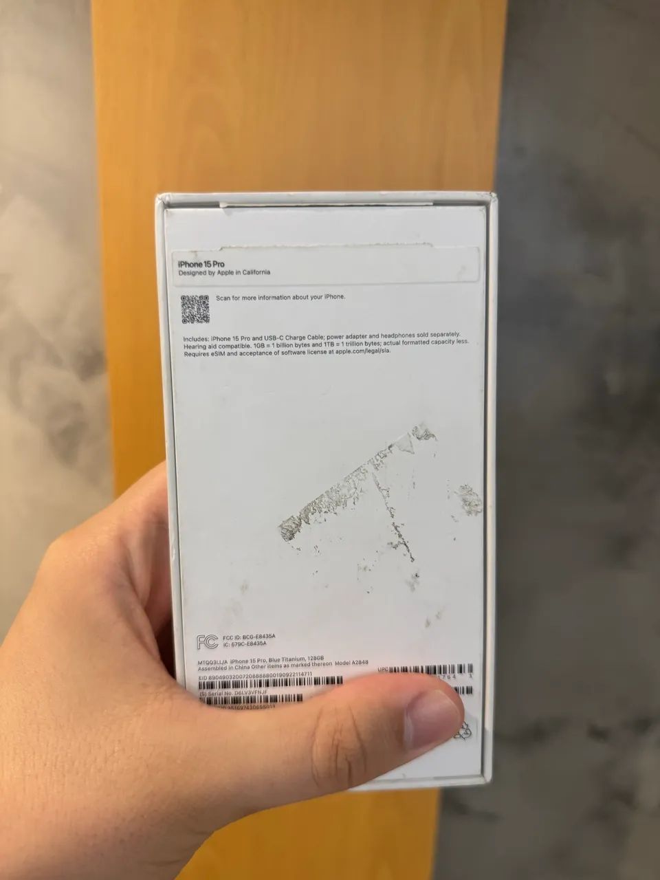 Caixa de iPhone 15 Pro 128GB Azul Pacífico  - Foto 4