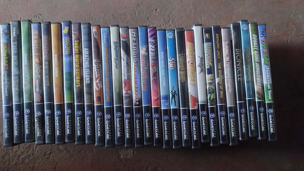 Jogos original GameCube com manual lote 