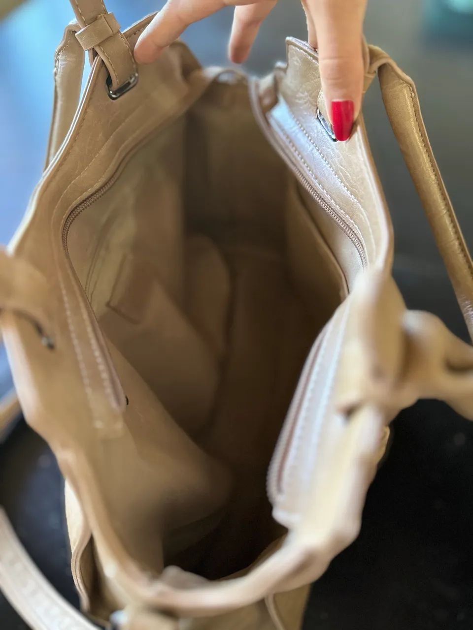 Bolsa Lyssa 122 Bege - Foto 4