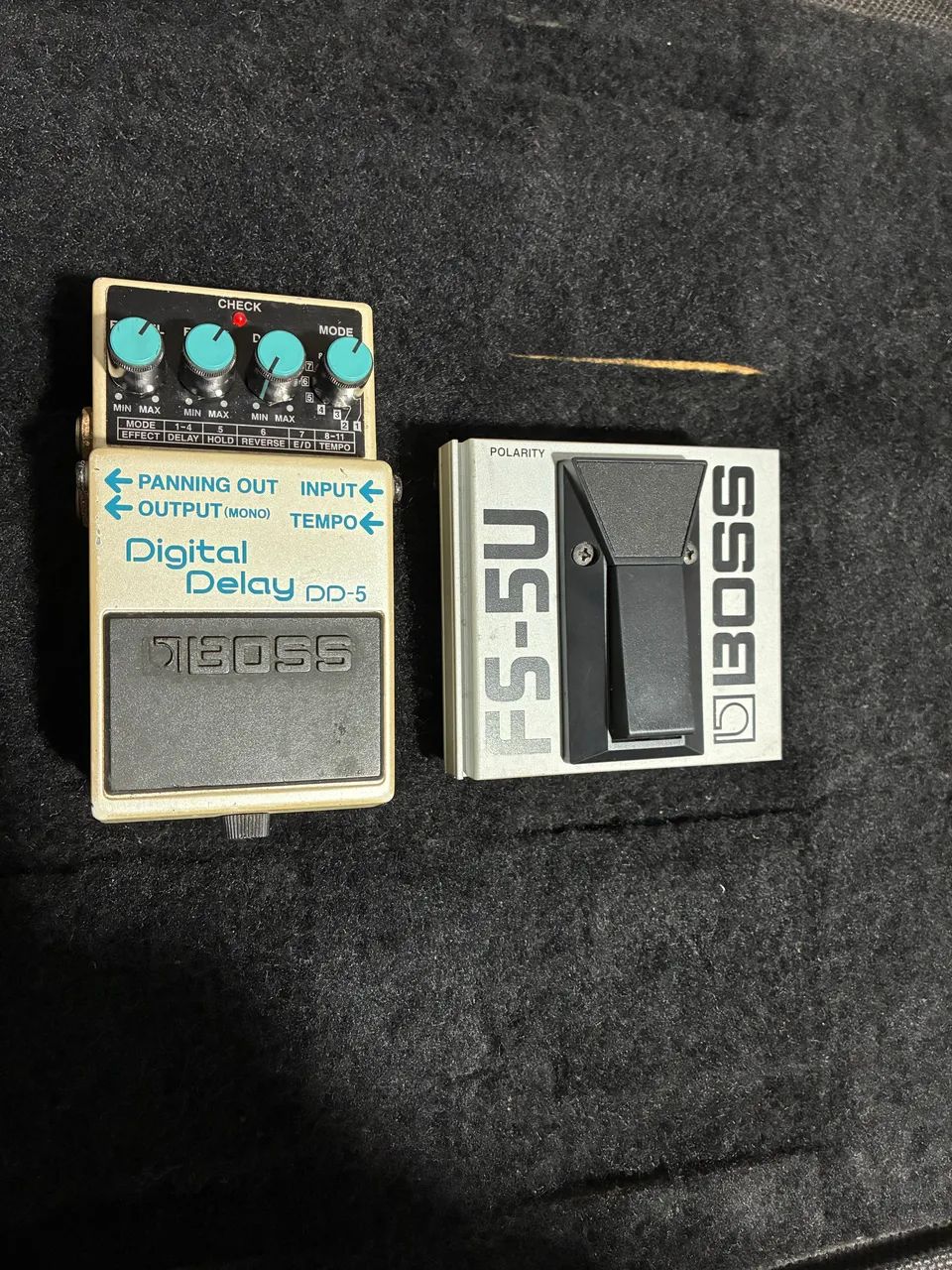 Boss Digital Delay DD-5 Pink Label + TAP Tempo Boss FS-5u