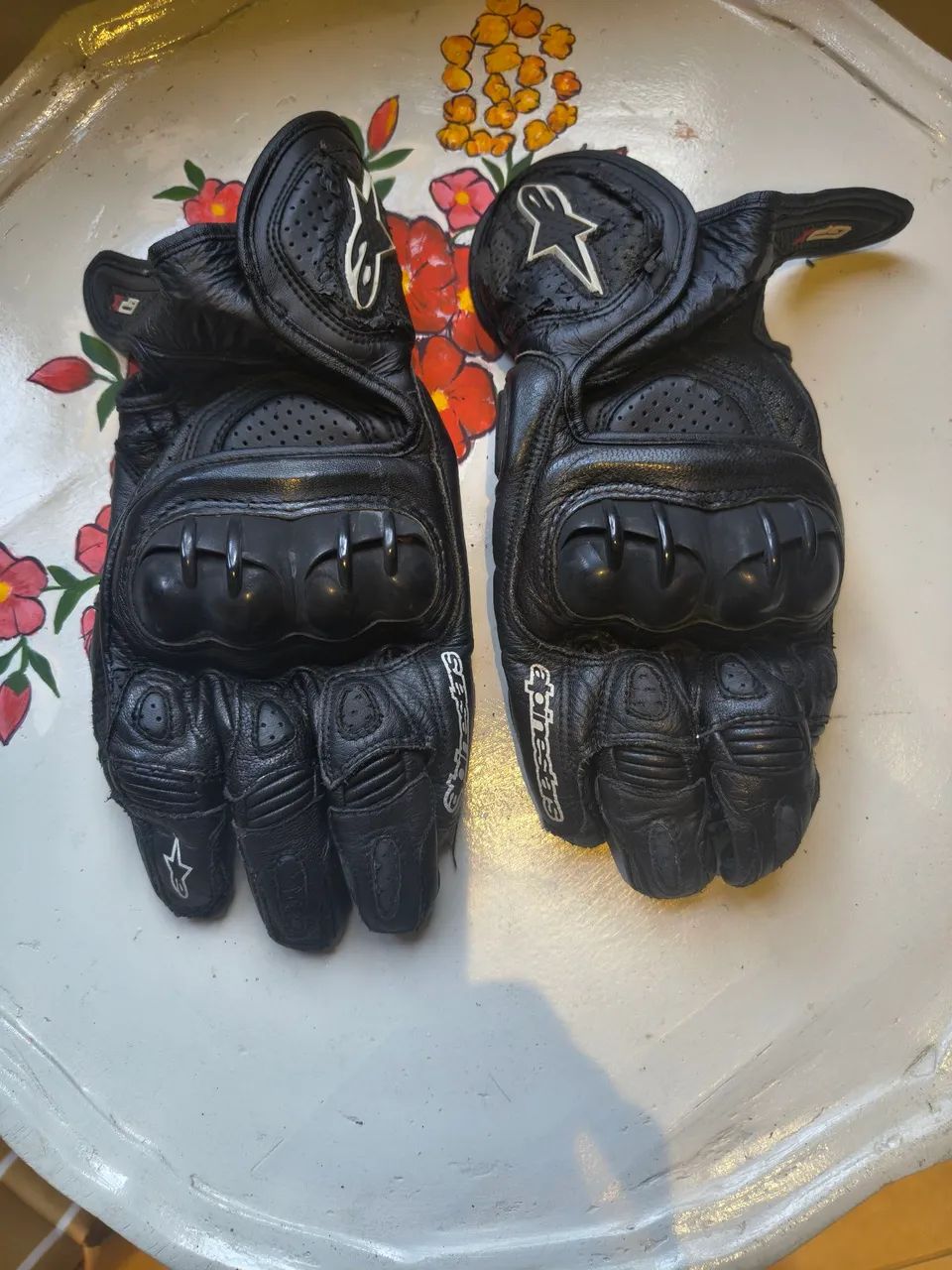 Luva Alpinestars GP X - Tam L (G) - Couro Moto