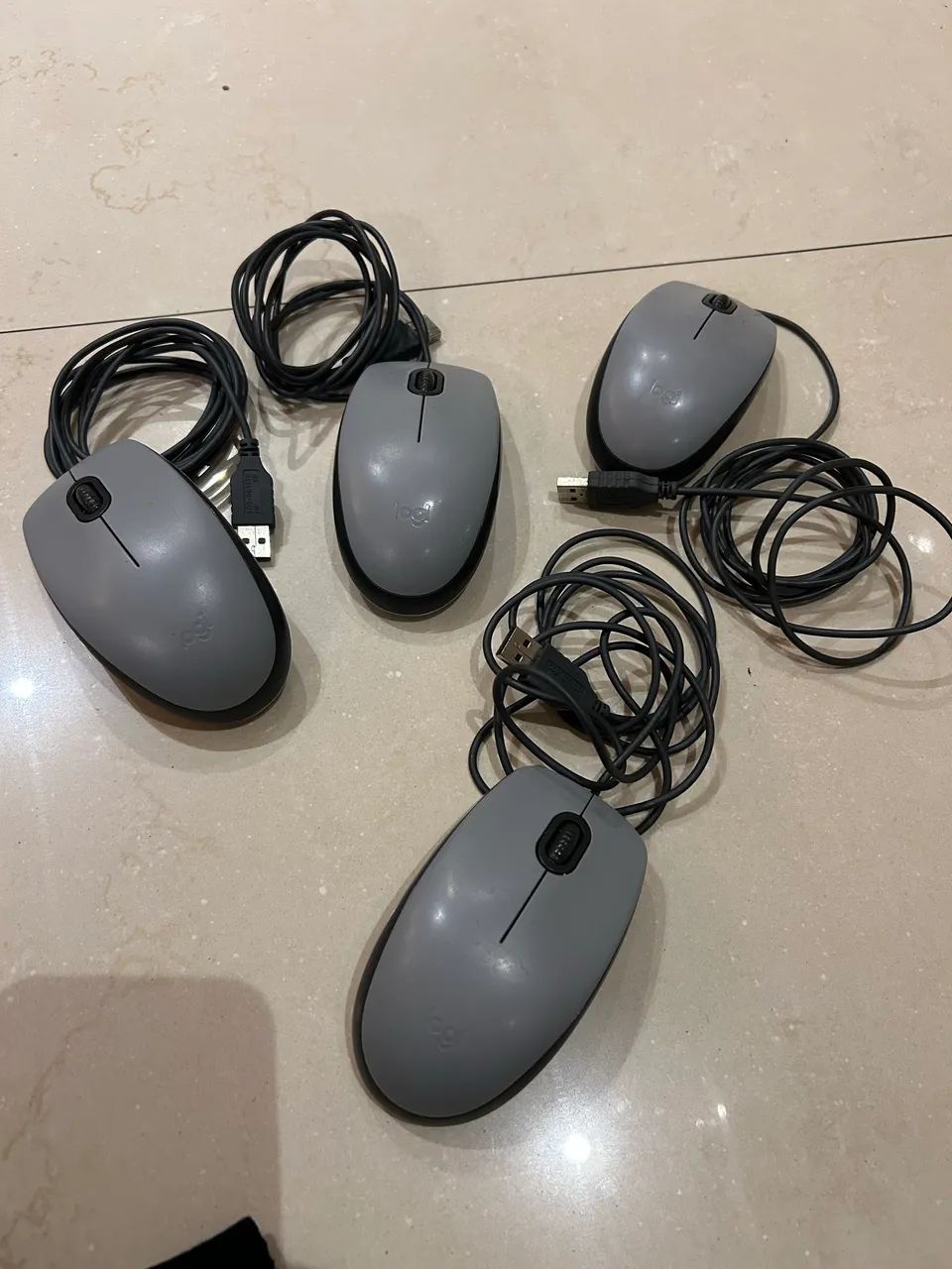 Mouse Com Fio USB Silencioso Logitech - Foto 4