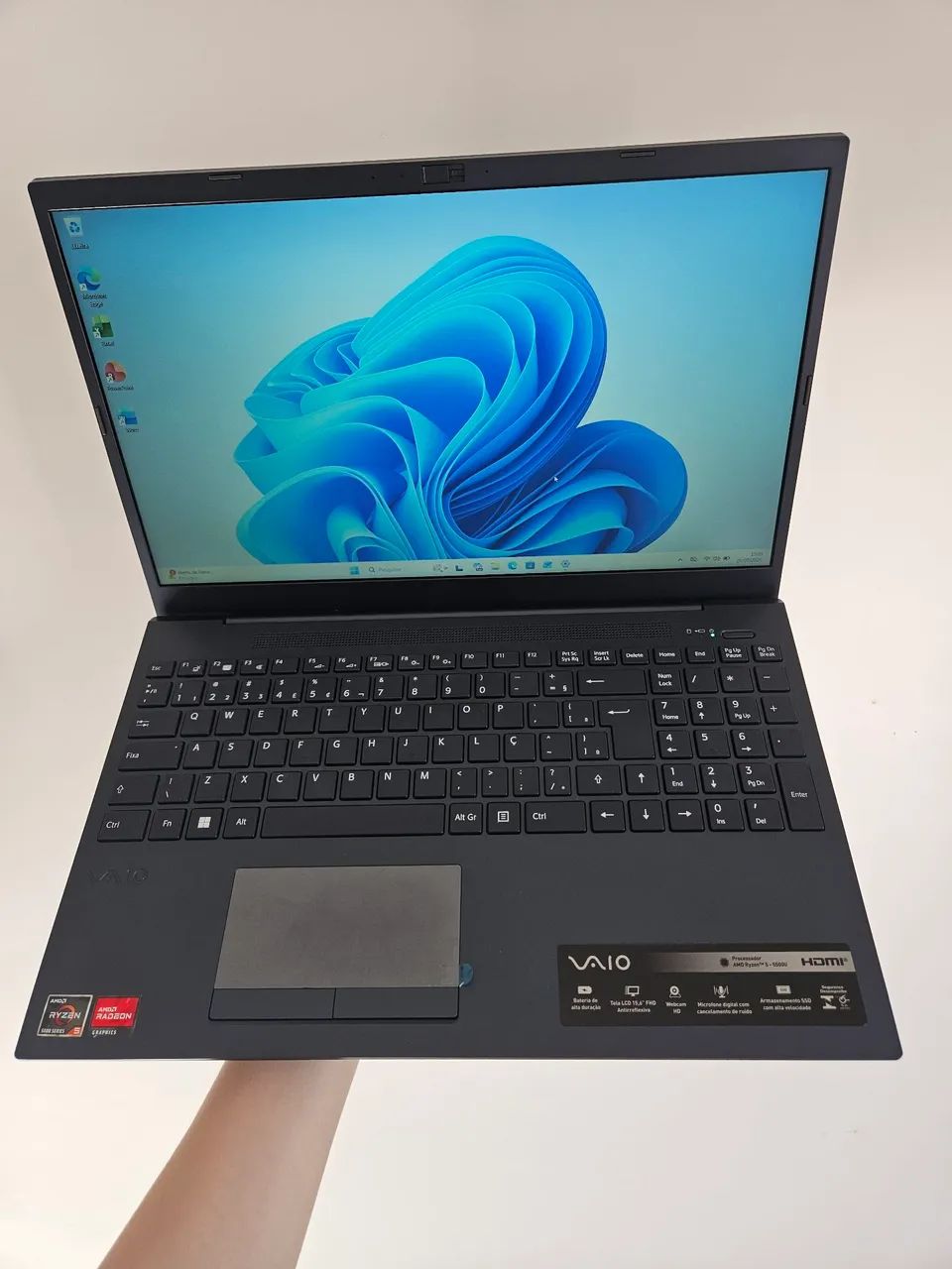 Notebook vaio ryzen 5500 256gb 8gb ram