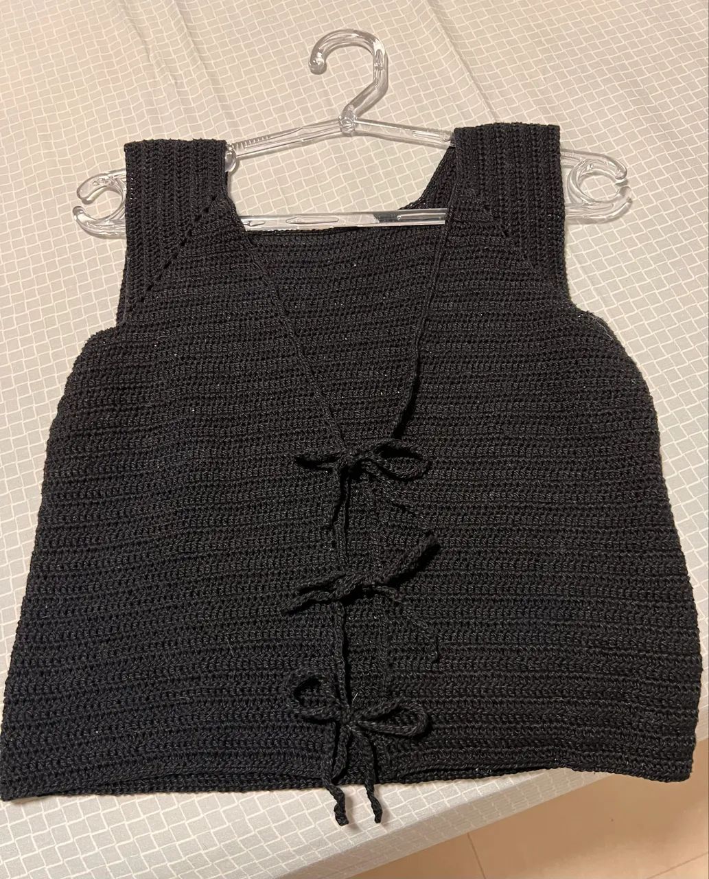 Colete/Regata de Crochê Feminino - Artesanal