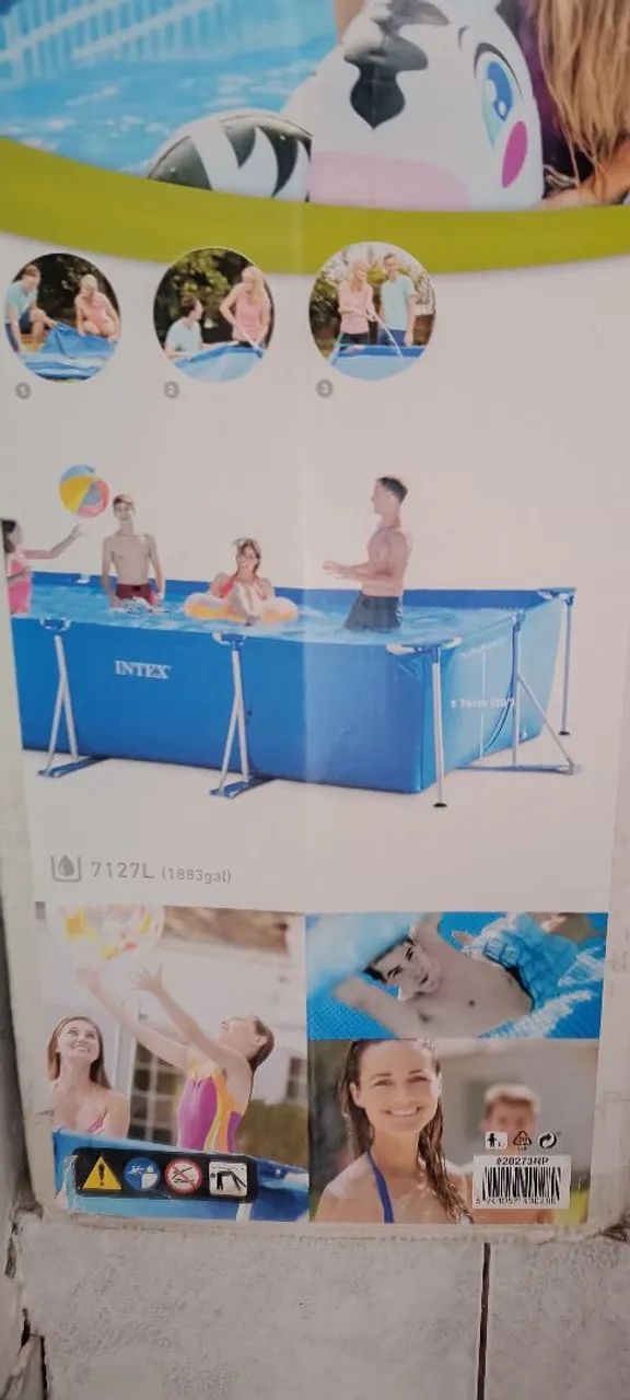 Piscina Intex 7 mil e poucos litros  - Foto 5