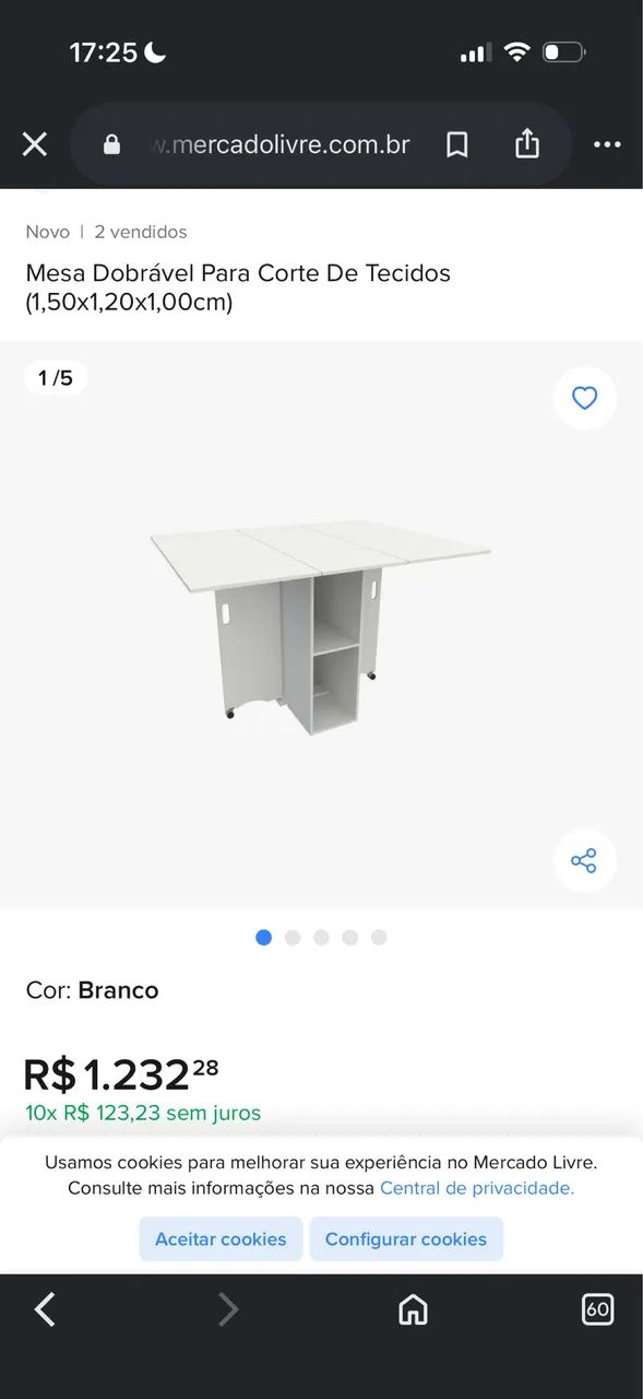 Mesa que custa 1,232,28 por 450 abrir e fecha 100% MDF - Foto 4