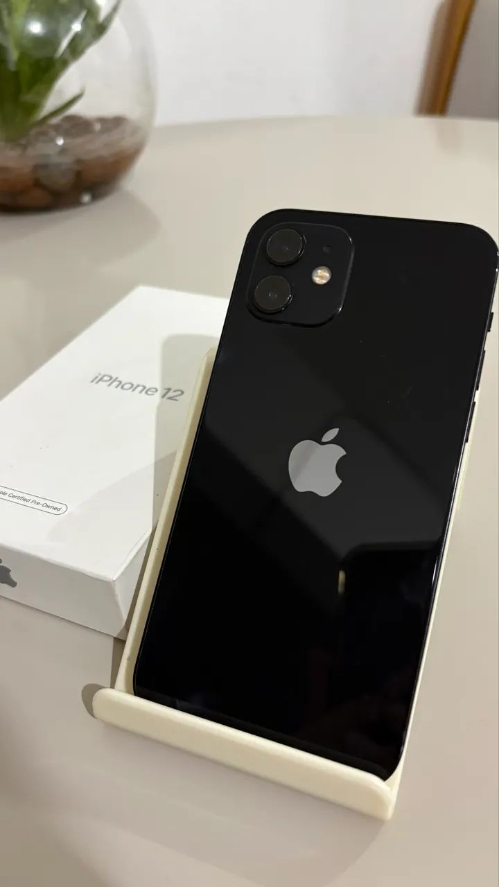 IPHONE 12 256GB PRETO - MUITO BEM CONSERVADO - Celulares e