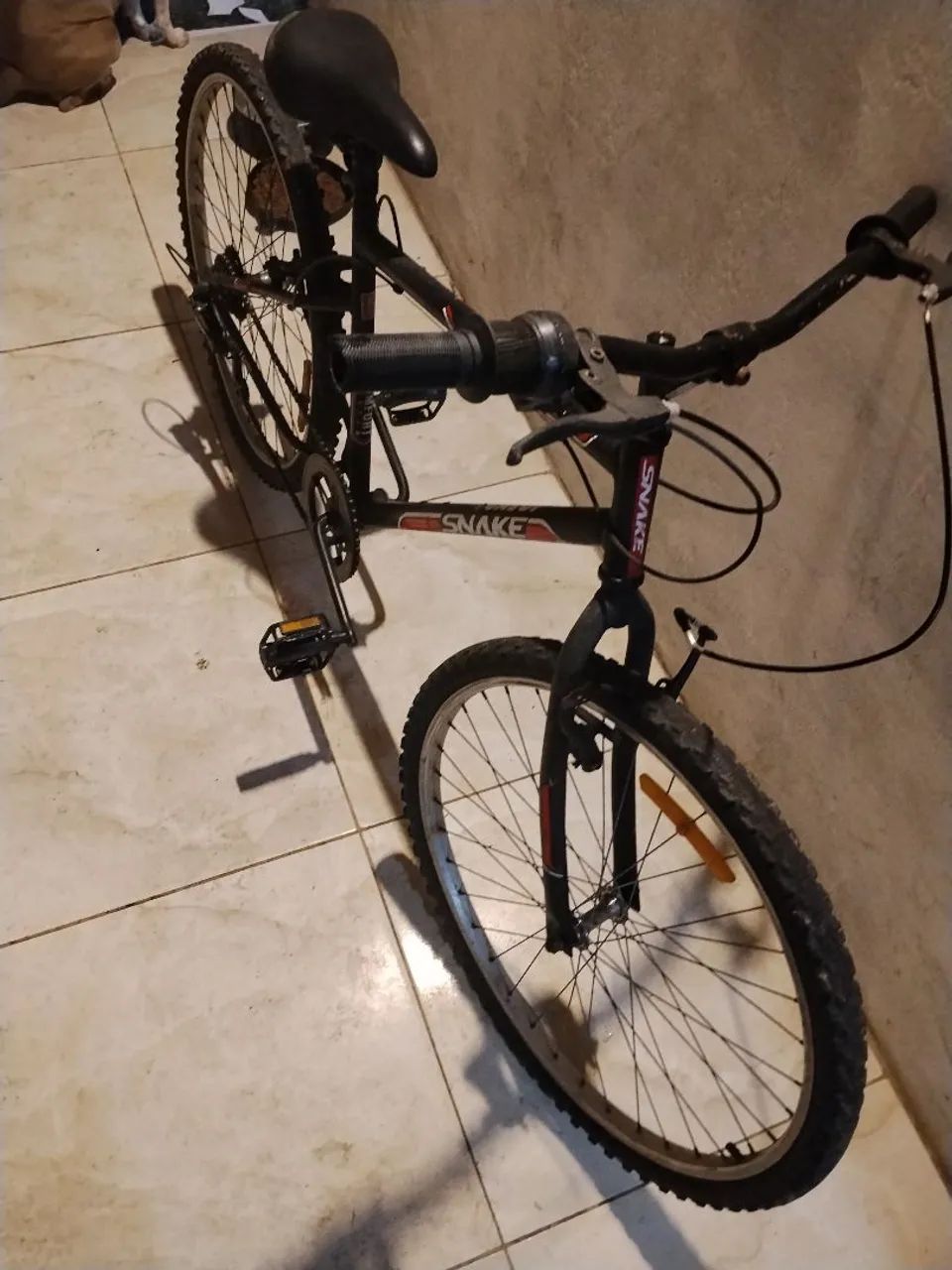 Bicicleta com defeito 