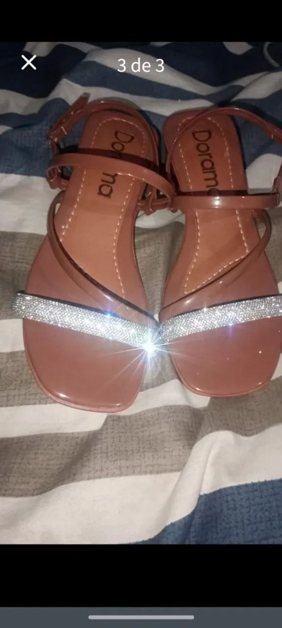 vendo sandália nova número 35 - Foto 3