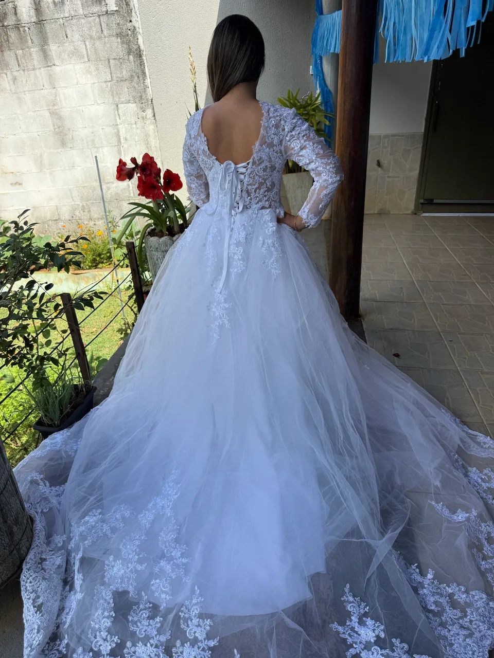 Vestido de noiva branco NOVO - Foto 4