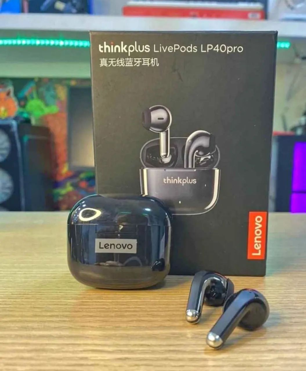 Fone sem fio Lenovo LP40 - ORIGINAL 