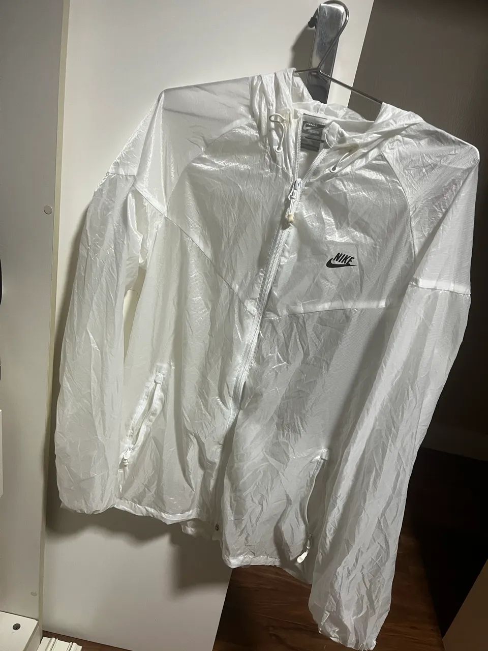 Nike corta vento Branco nunca usado original 