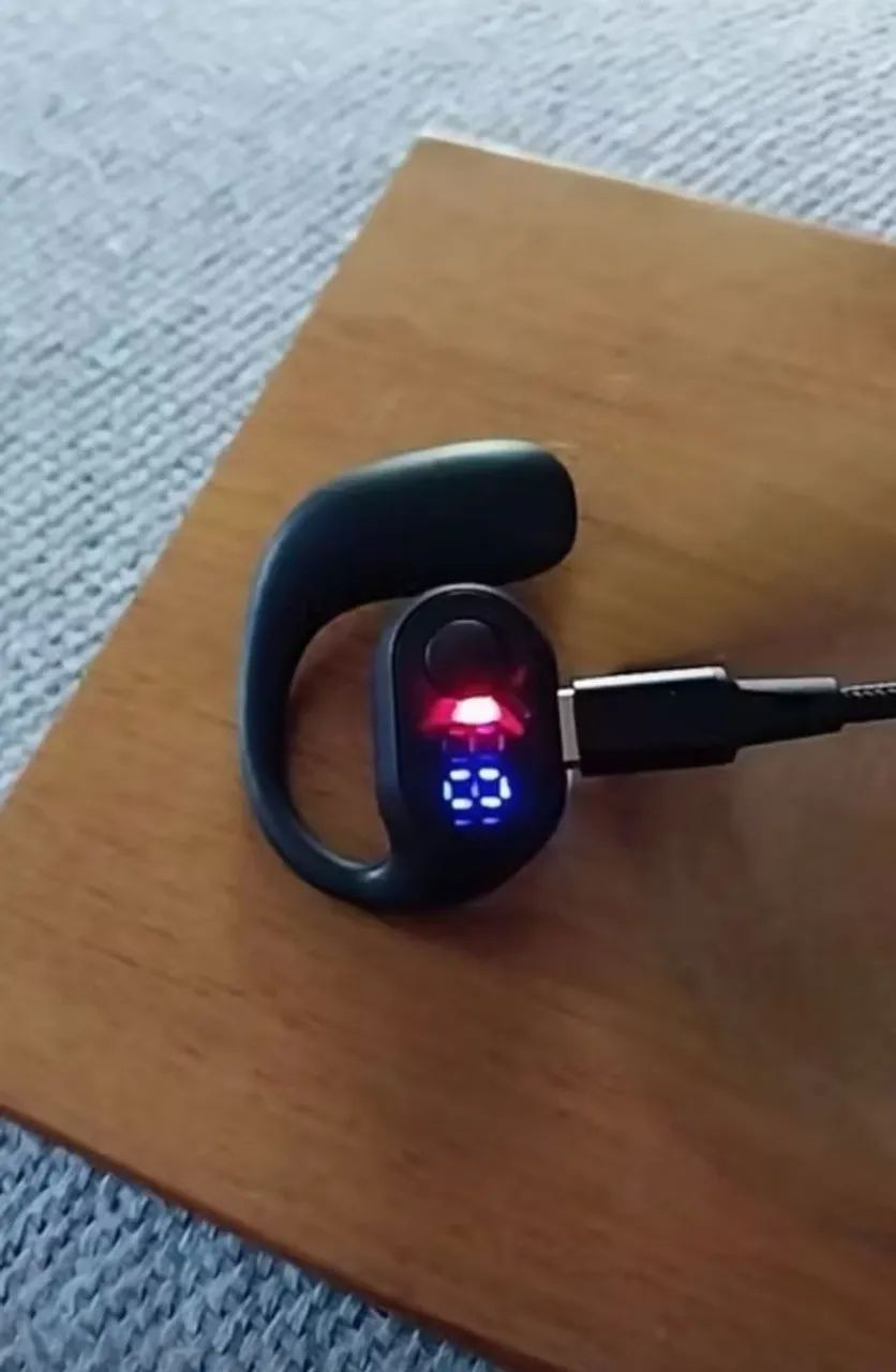 Fone Unilateral Bluetooth 5.3 com Display Digital de Bateria - Foto 3
