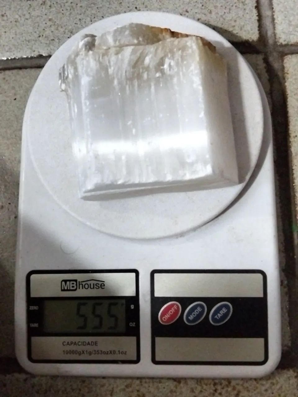 Arte em pedra branca coleção. 555g  - Foto 3
