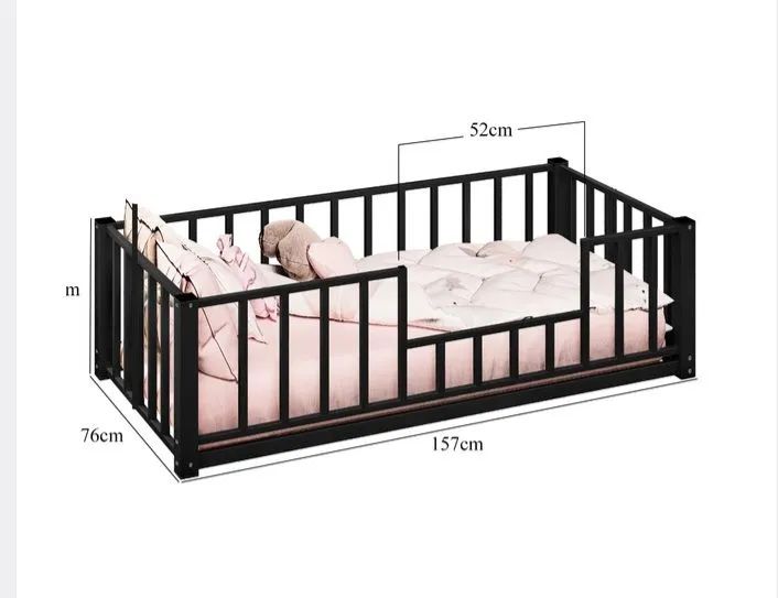 Cama industrial infantil com grade de proteção  - Foto 3