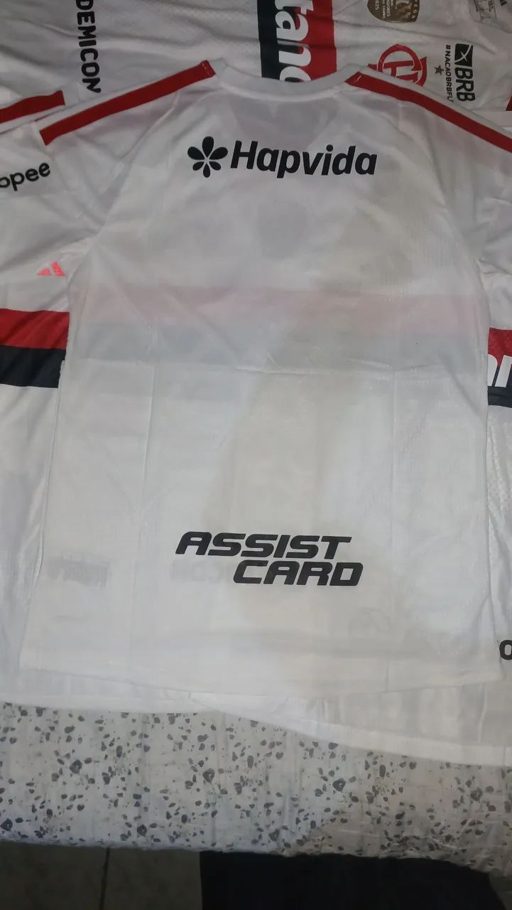 Camisa do flamengo com todos os patrocínios e patch da libertadores  tamanho G e GG - Foto 3