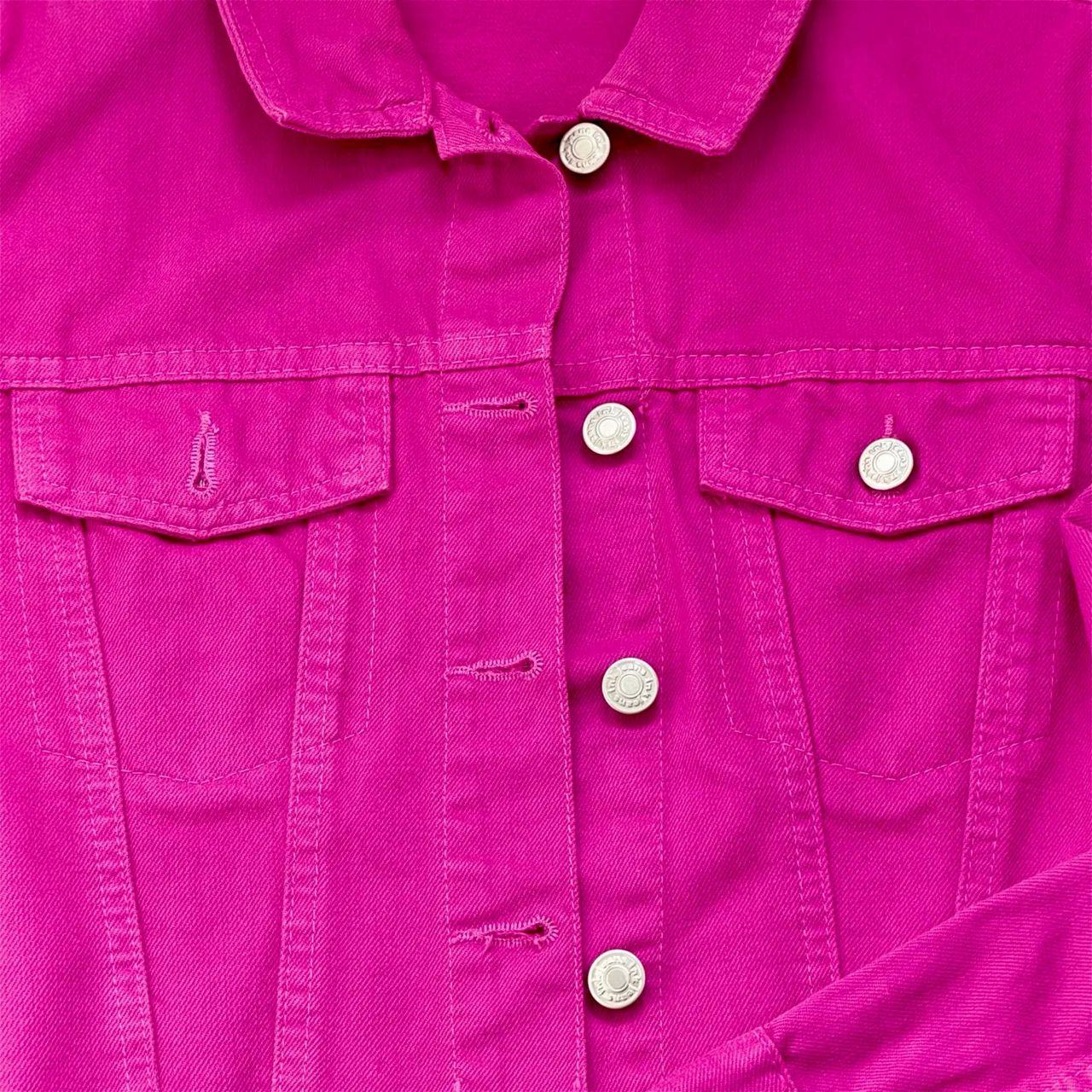 Jaqueta jeans rosa 