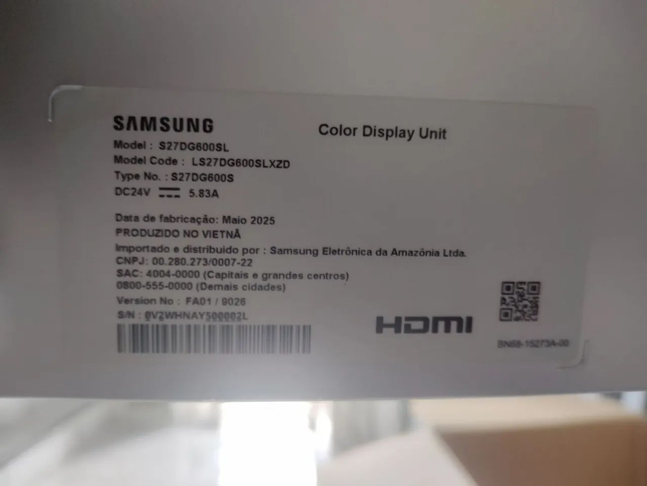 Monitor Samsung OLED G6 360hz + Cabo UpStream - Foto 4