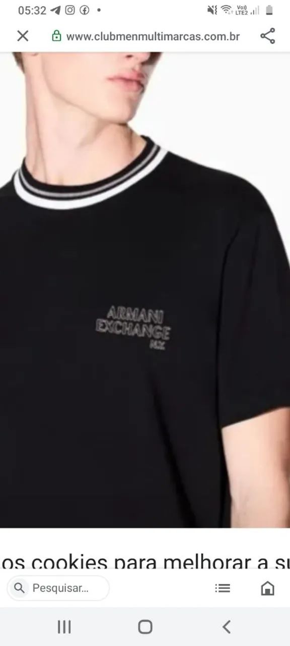 Vendo camiseta armani Ex. Original nova nunca usada - Foto 2