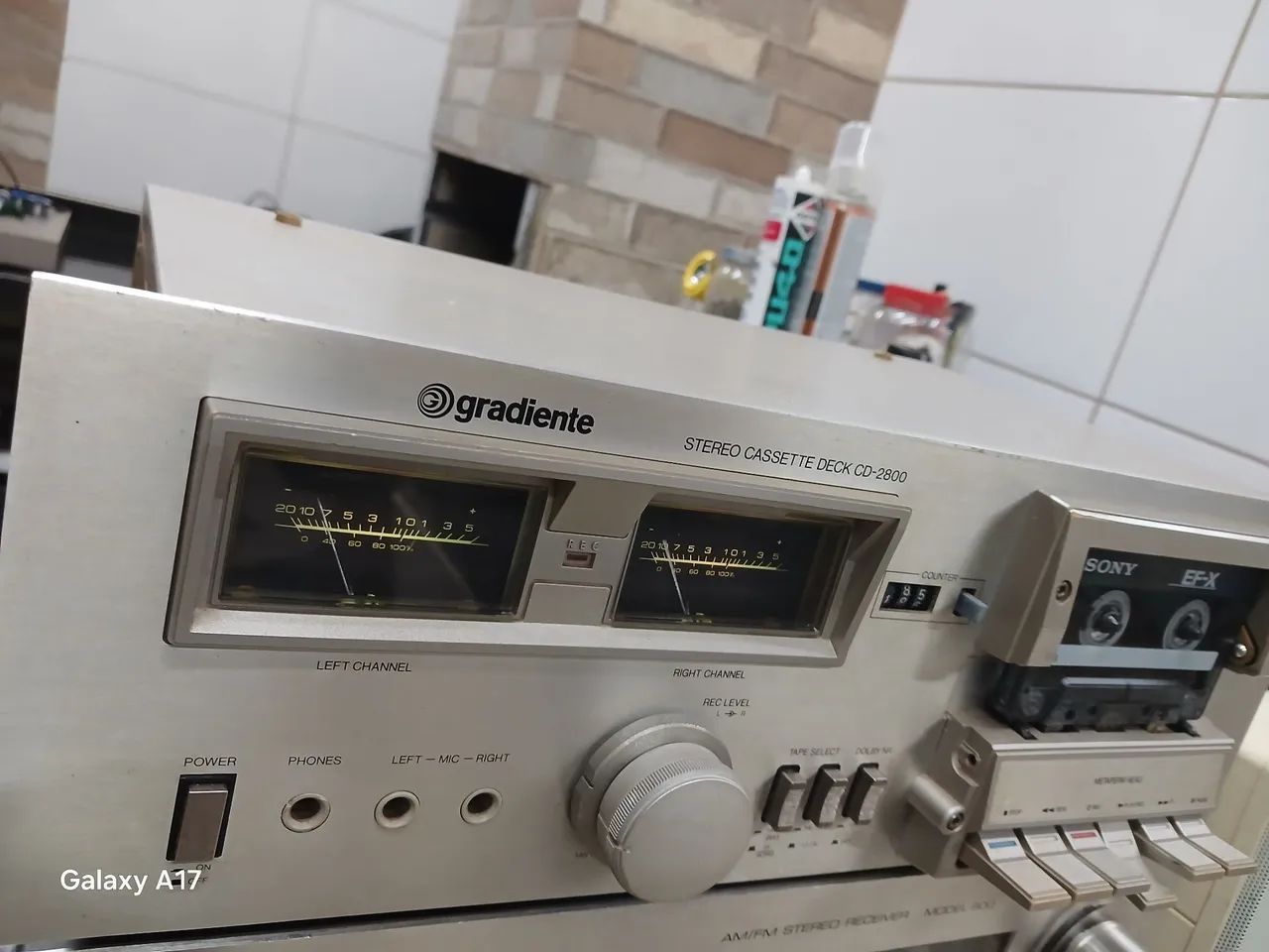 Tape deck 2800 gradiente revisado grava e reproduz 