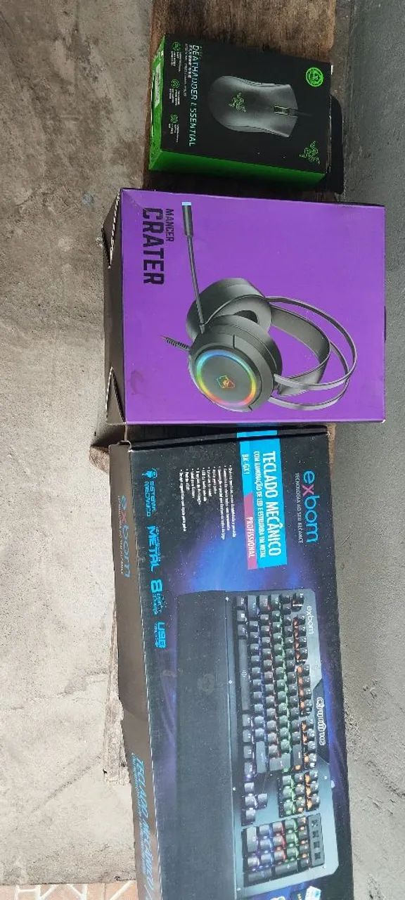 Kit teclado mecânico exbom.mause raizer.fone  - Foto 2