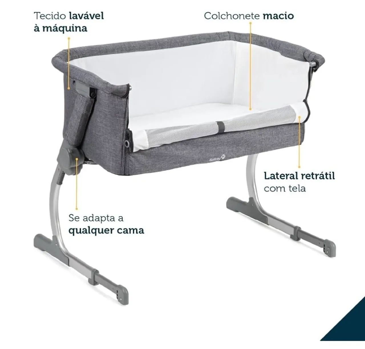 Berço co-bed acoplável na cama SAFETY FIRST - Foto 2