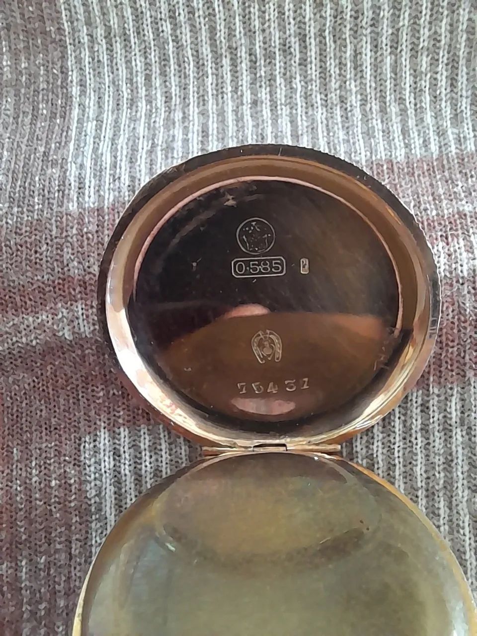 Relogio feminino de bolso em ouro 14k 